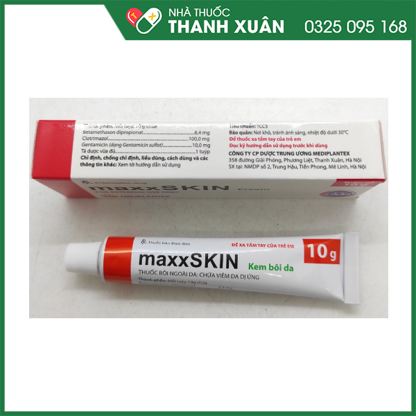 Maxxskin Cream điều trị nấm da, viêm da dị ứng